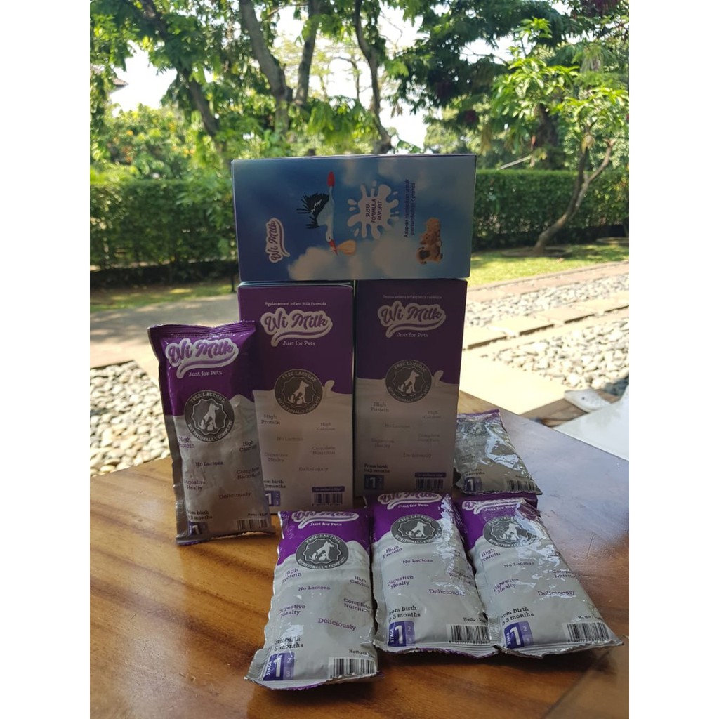 Wi milk susu sapi untuk anjing dan kucing