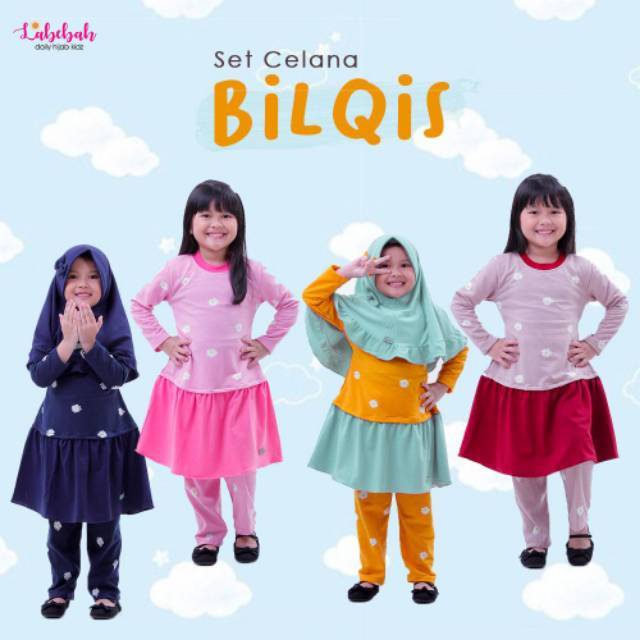 (17) Set Celana Bilqis By Labebah / Set Celana Anak Muslimah