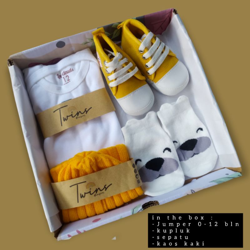Hampers bayi/ hampers baby newbron / gift box / kado lahiran-Kuning 1