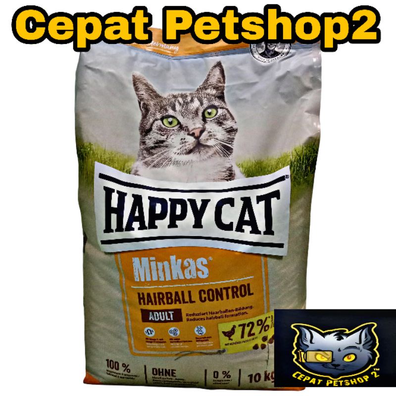 Exspedisi Happy Cat Minkas Hairball Control 10kg / Makanan Kucing Mirip RC Hairbal