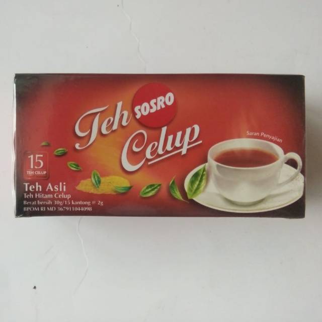 

Teh Sosro Celup isi 15/30 kantong