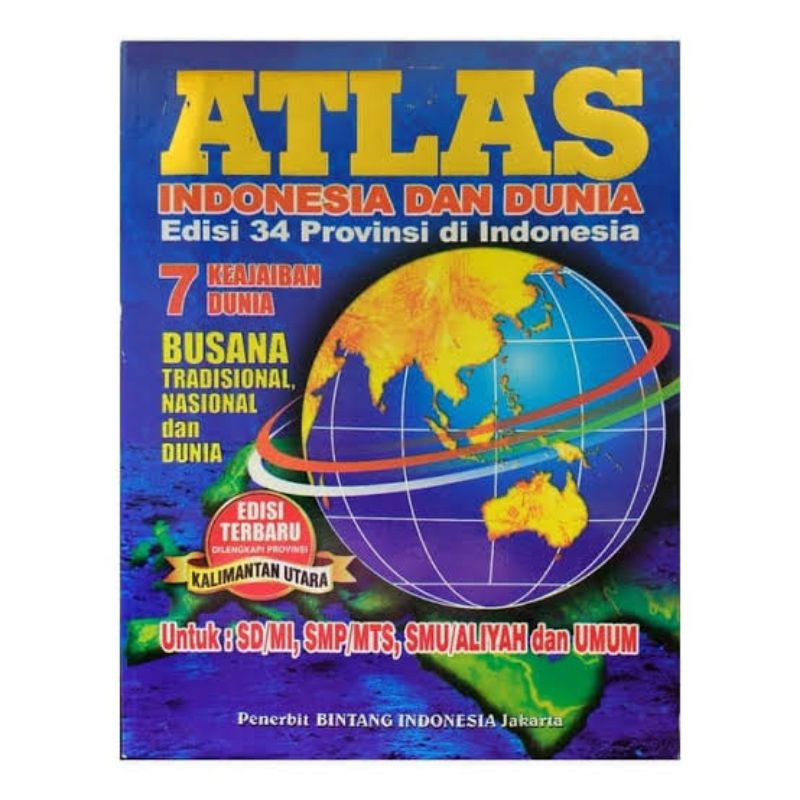 Jual Peta Atlas Indonesia dan Dunia/Atlas Global (Besar) Indonesia ...