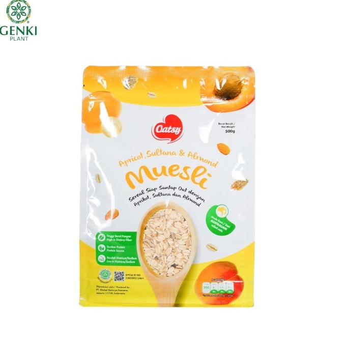 

Promo Awal tahun Oatsy Muesli Apricot, Sultana & Almond - 500 g Promo Awal tahun