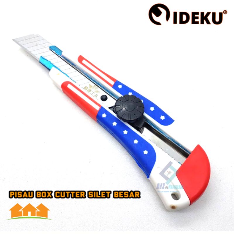 

IDEKU Pisau box Cutter Silet Besar utility knife 6in USA 509-010