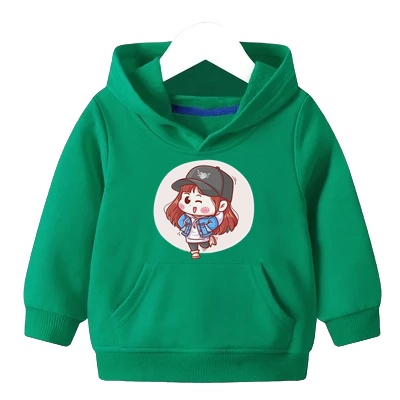 Sweater Hoodie Anak Funny Girl  Sweater Anak Fleece Baju Anak