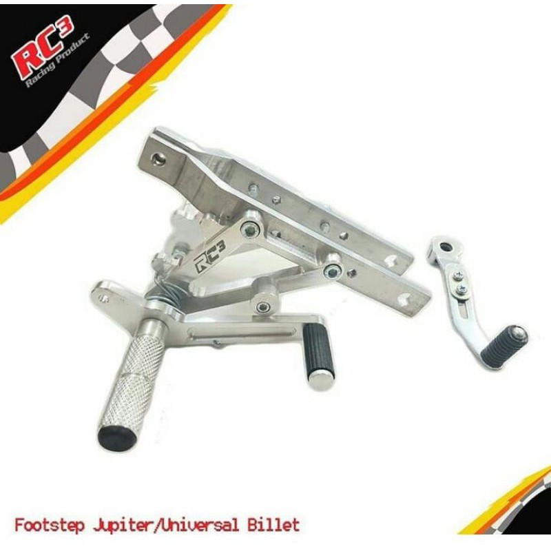 FOOT STEP JUPITER BILLET RC3 RACING FOOTSTEP ROADRACE JUPITER Z1 RXKING RXZ DURALIUM BILLET