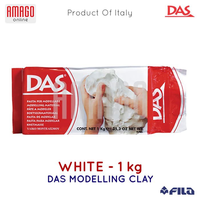 

Das Modelling White 1000G - DAS Air Drying Clay 1000 gr (1kg) Terracotta / White - Clay