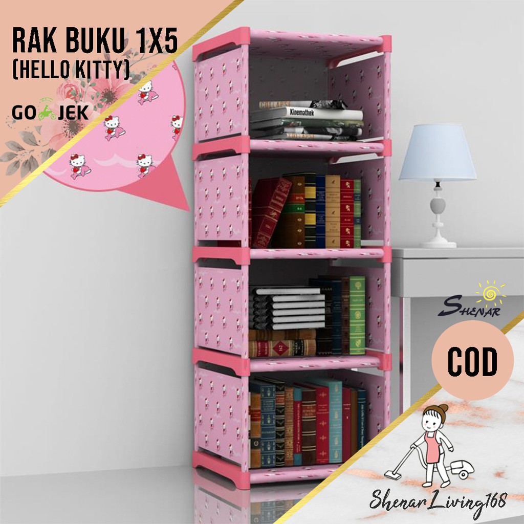  promo  RAK  BUKU  1X5 RAK  SERBAGUNA KARAKTER SHENAR 