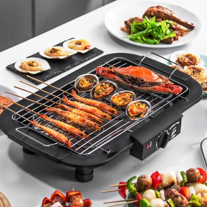 Alat Panggang BBQ Grill Pemanggang Sate Daging Listrik Electric Masak