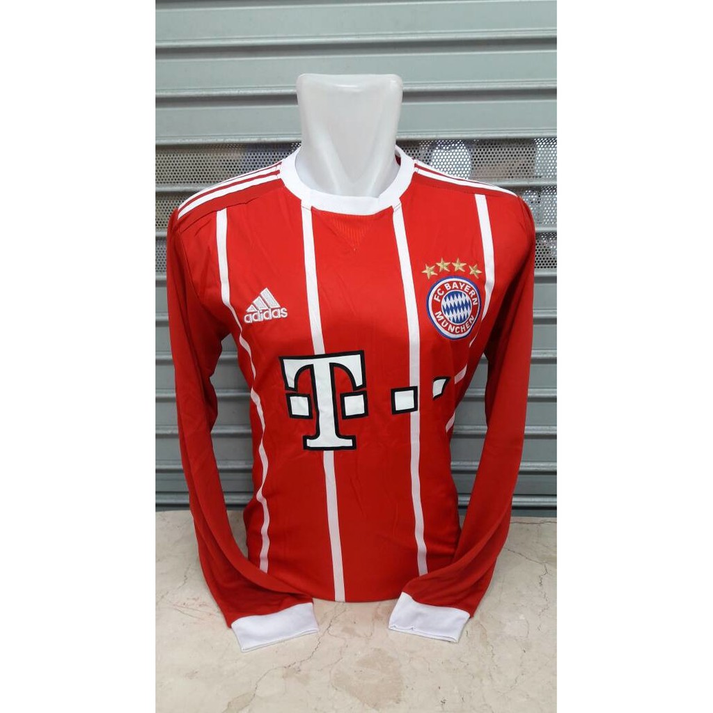 Cuci Gudang   JERSEY BOLA BAYERN MUNCHEN HOME LS LONGSLEEVE OFFICIAL 17/18 GRADE ORI