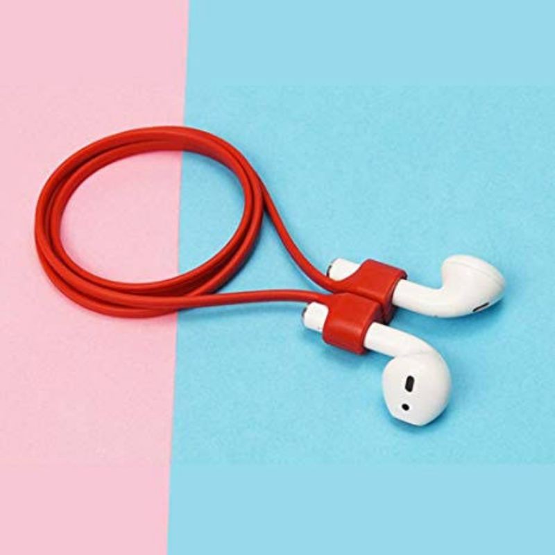 Airpods Strap Tali Magnet Anti Lost Hilang Kabel Earpods Inpods Bluetooth Headset Airpods Pro Gen 1 2-Merah