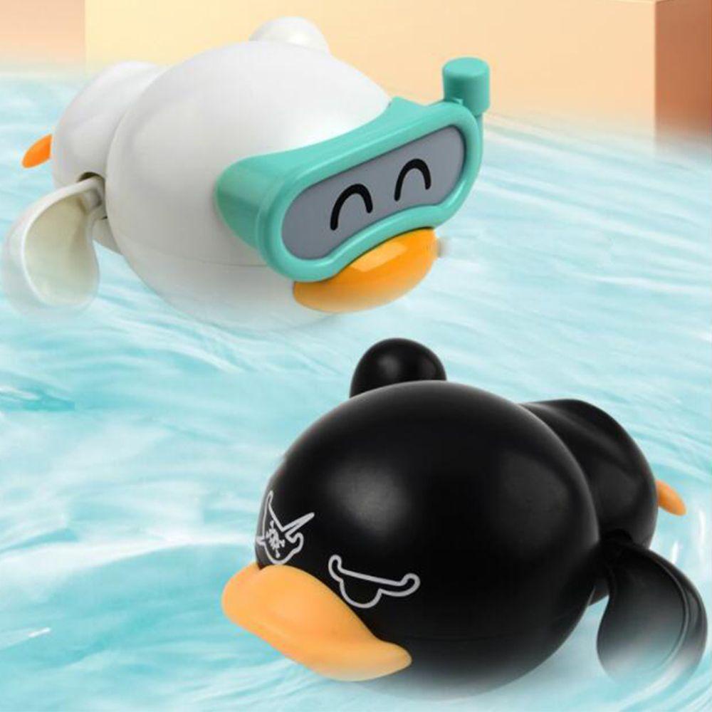 TOP Mainan Mandi Bayi Hewan Air Di Rantai Wind Up Duck Swimming Toy