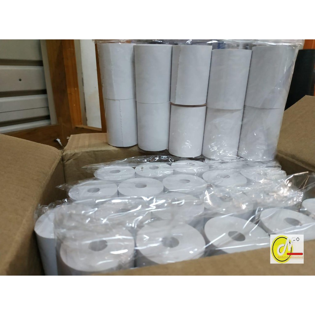 

Kertas Termal roll Ukuran 57 x 40 Core less PANJANG