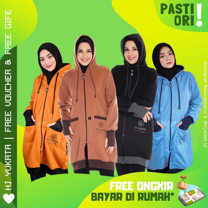 1 Hijaket Yukata Premium Ori - Hijaket Jaket Hijab for Muslimah Syari