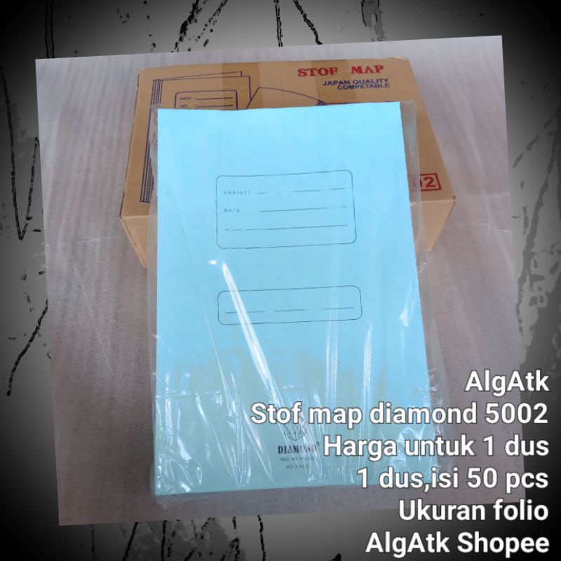 

Stof map folio diamond 5002 isi 50 pcs biru muda