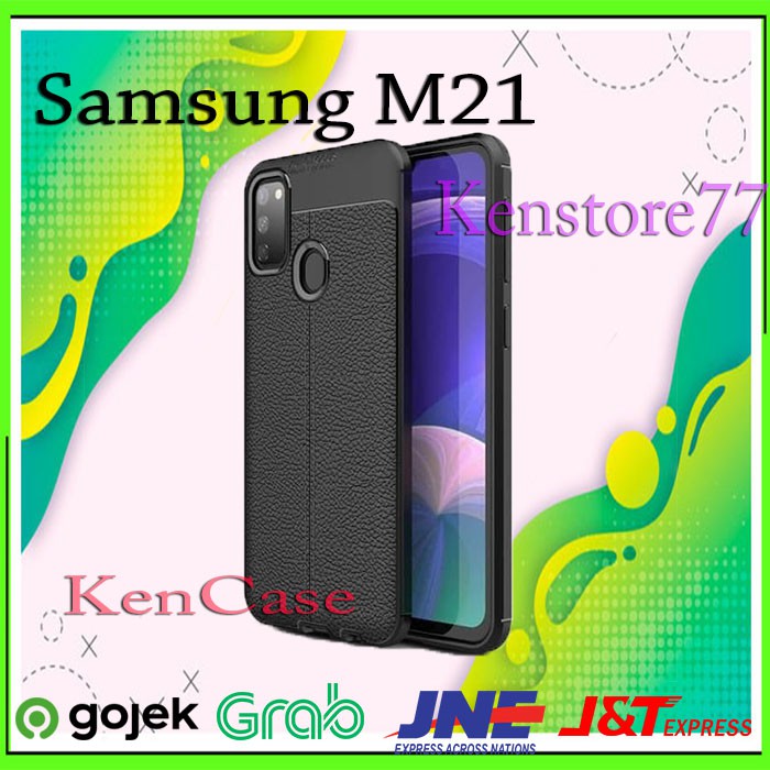 Case Samsung M21 Auto Focus Leather Softcase Silikon autofocus