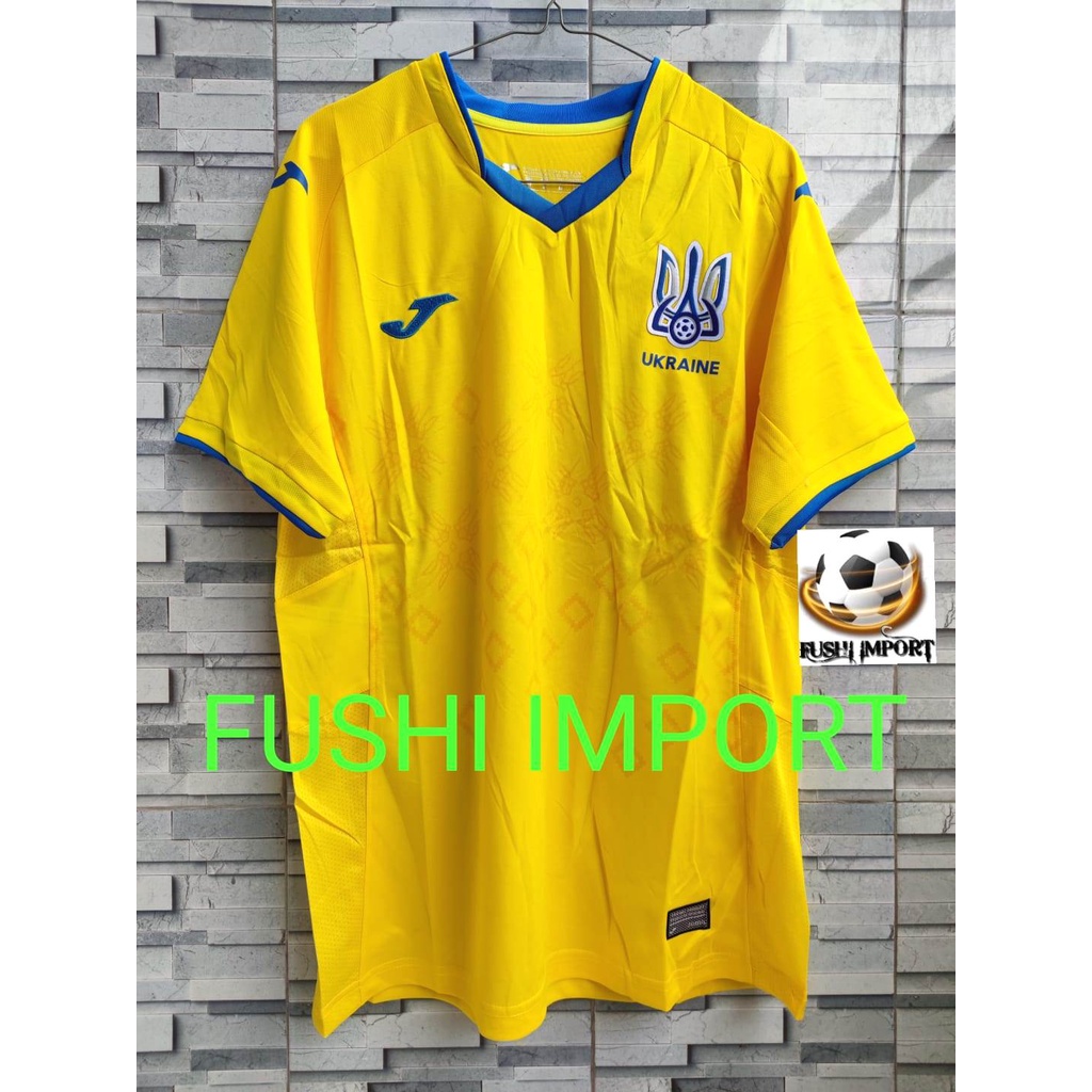 Jersey Baju Bola Ukraina Home EU 2021 Grade Ori