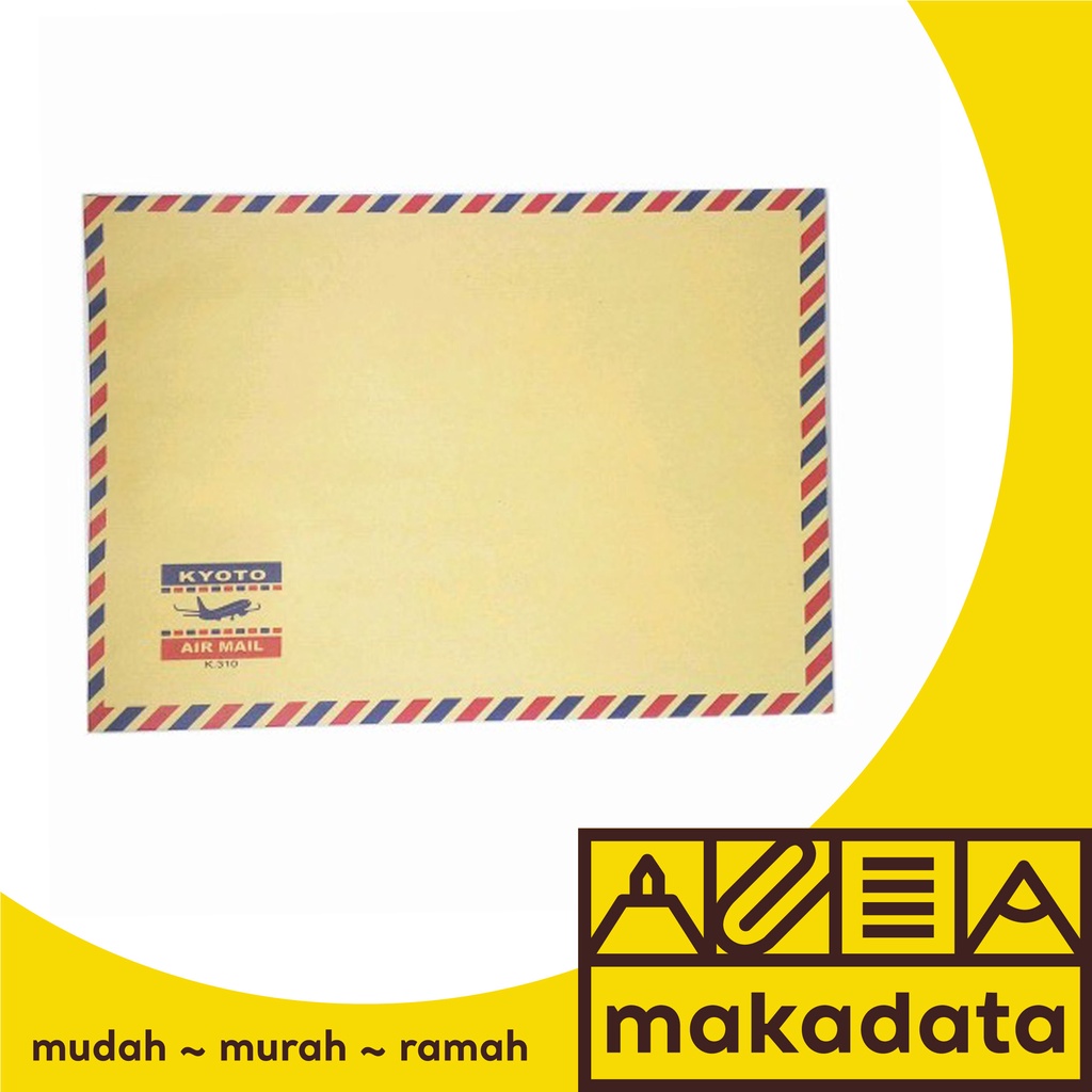 ENVELOPE / AMPLOP COKLAT AIRMAIL KYOTO TALI 310 MURAH