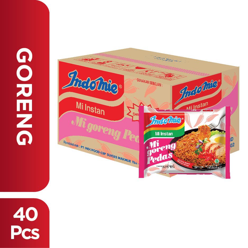 

PROMO 1 DUS ISI 40 PCS - INDOMIE GORENG PEDAS TERMURAH