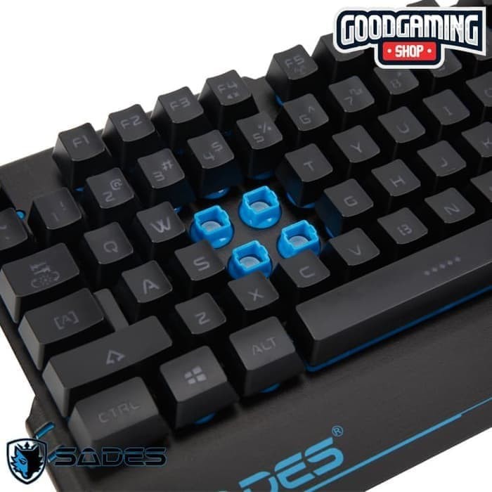 KEYBOARD GAMING SADES NEO BLADEMAIL (BLACK METAL ADVANCE RUBBER RGB)