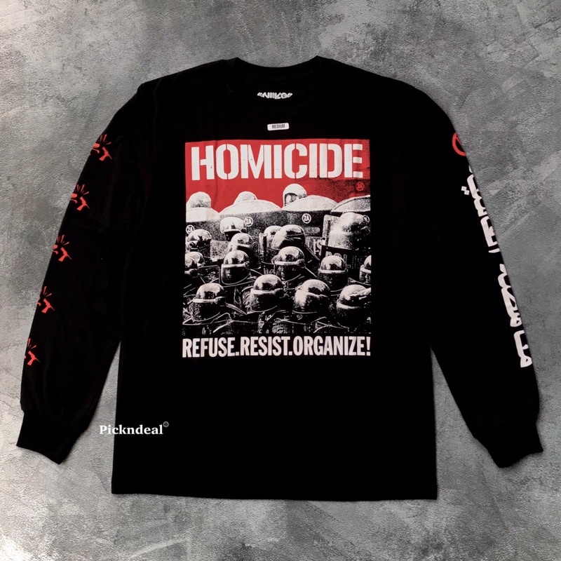 Official Ls Tshirt HOMICIDE - Organize , Size M