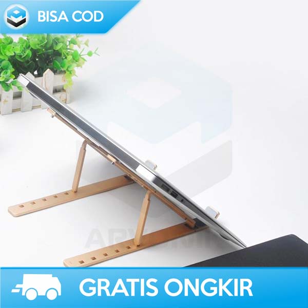 LAPTOP STAND FOLDABLE NUOXI ADJUSTABLE STORAGE BRACKET N3 BISA DILIPAT