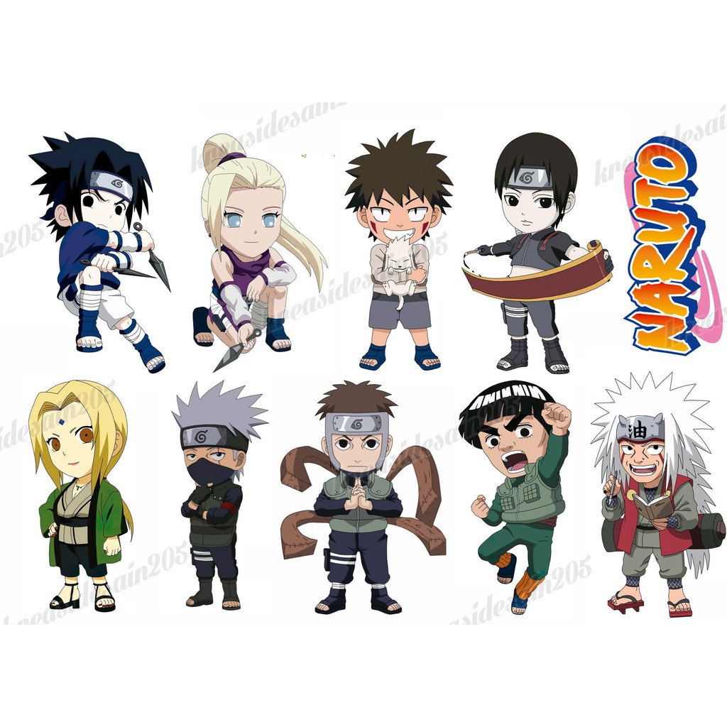 Jual Stiker Anime Naruto Stiker Laptopstiker Chibi Stiker A5