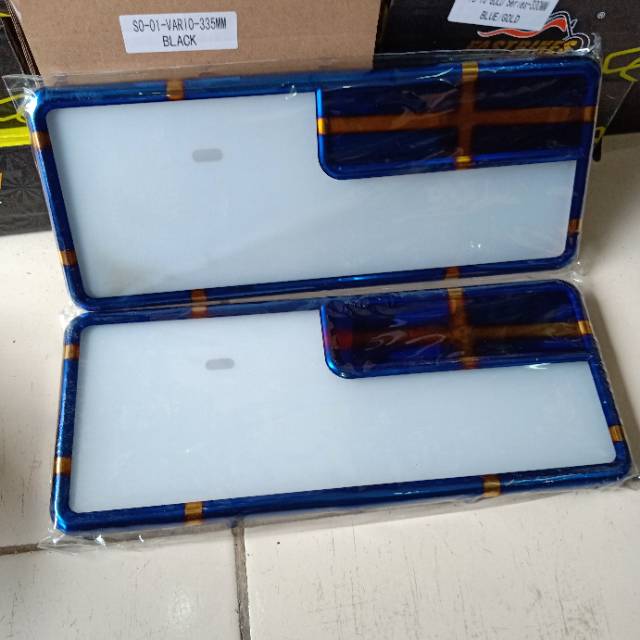 Bingkai Plat Nomor / Dudukan Nopol Depan Belakang plus mika Universal