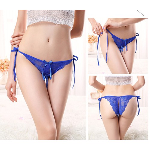 Sexy G String transparan Open Thong Celana Dalam Wanita C055