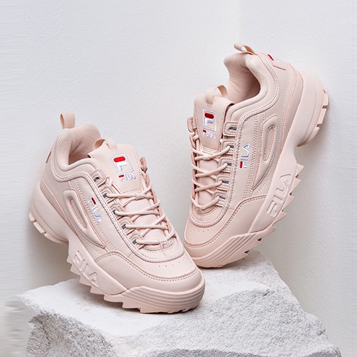 blush pink fila disruptor