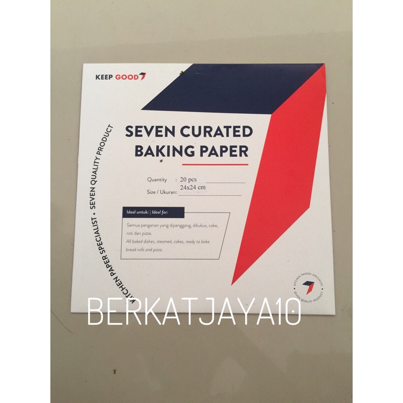 Seven Papers 24x24 cm Siliconized Baking Paper Alas Loyang Kotak