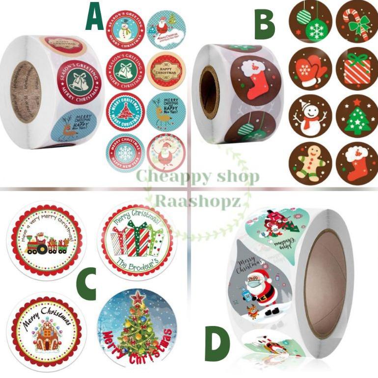 

SATUAN STIKER NATAL CHRISTMAS STICKER STIKER BOX NATAL STIKER HAPPY NEW YEAR STIKER PASKAH HAPPY