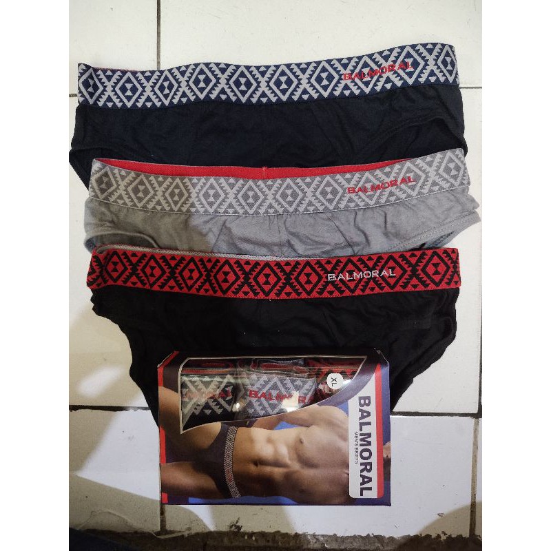 CELANA DALAM BALMORAL A022 / CD BALMORAL/ CELANA DALAM PRIA BALMORAL / BALMORAL UNDERWEAR /ORI 3 PCS