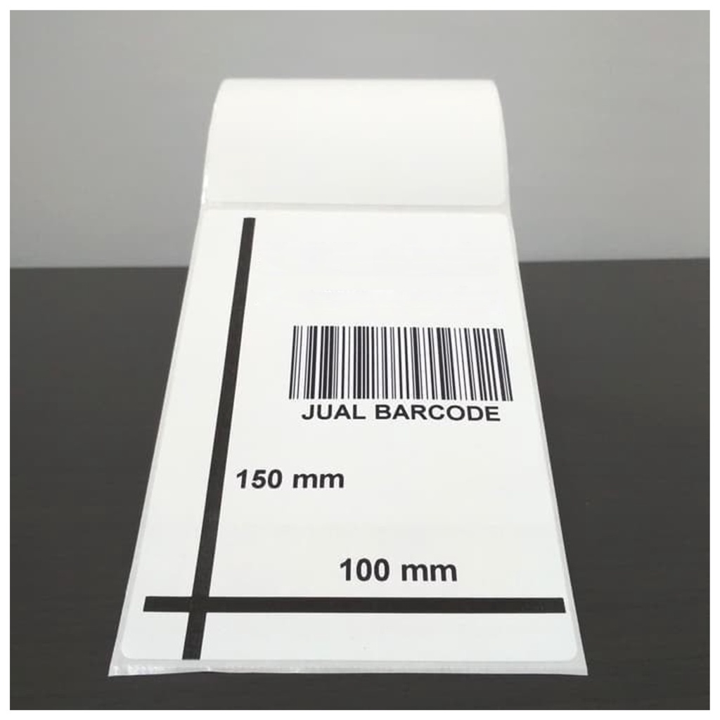 LABEL BARCODE 100 X 150 mm STICKER DIRECT THERMAL A6 LABEL SATUAN