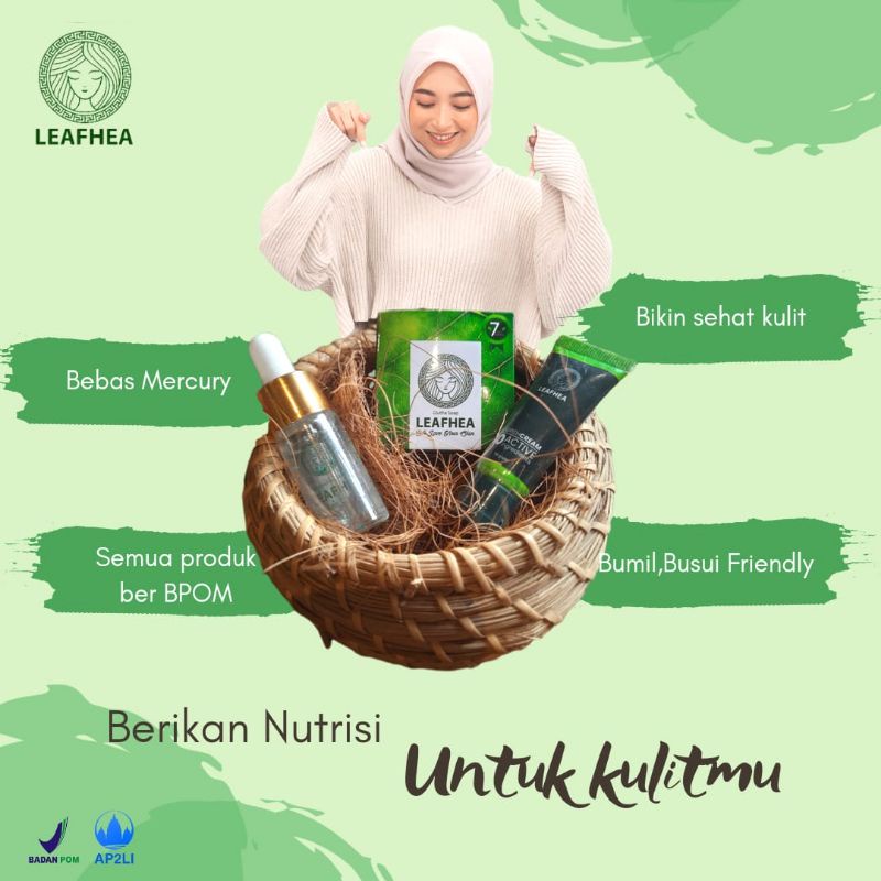 paket Leafhea | sabun Leafhea | serum Leafhea | Nourishcream Leafhea 100% Original
