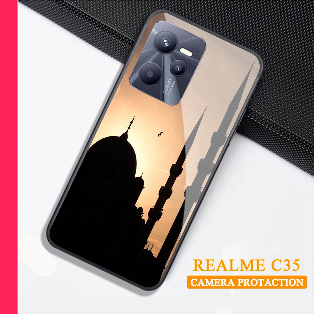 Softcase Glass Kaca REALME C35 - Case Handphone REALME C35 [T20]