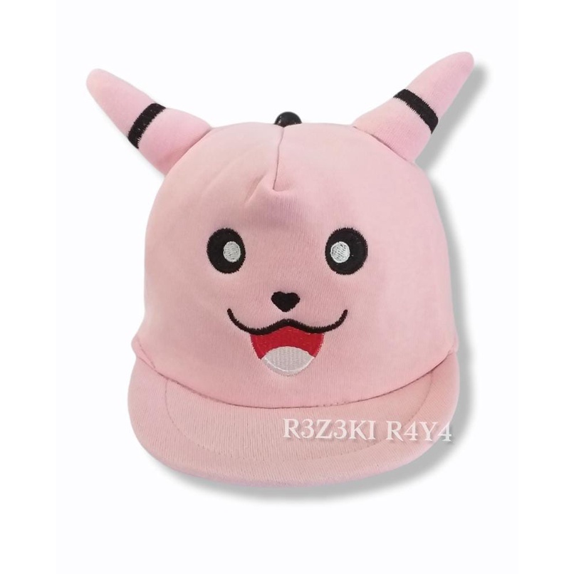 TOPI BAYI PIKACU POKEMON GO IMUT ANAK USIA 0-3th