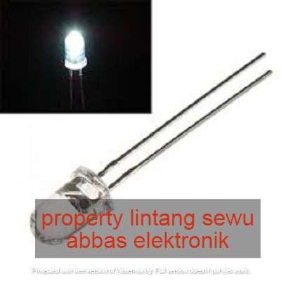 10pcs LED PUTIH 5MM