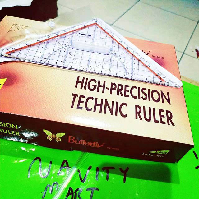 

Penggaris Teknik / TECHNIC Ruler BUTTERFLY 2010