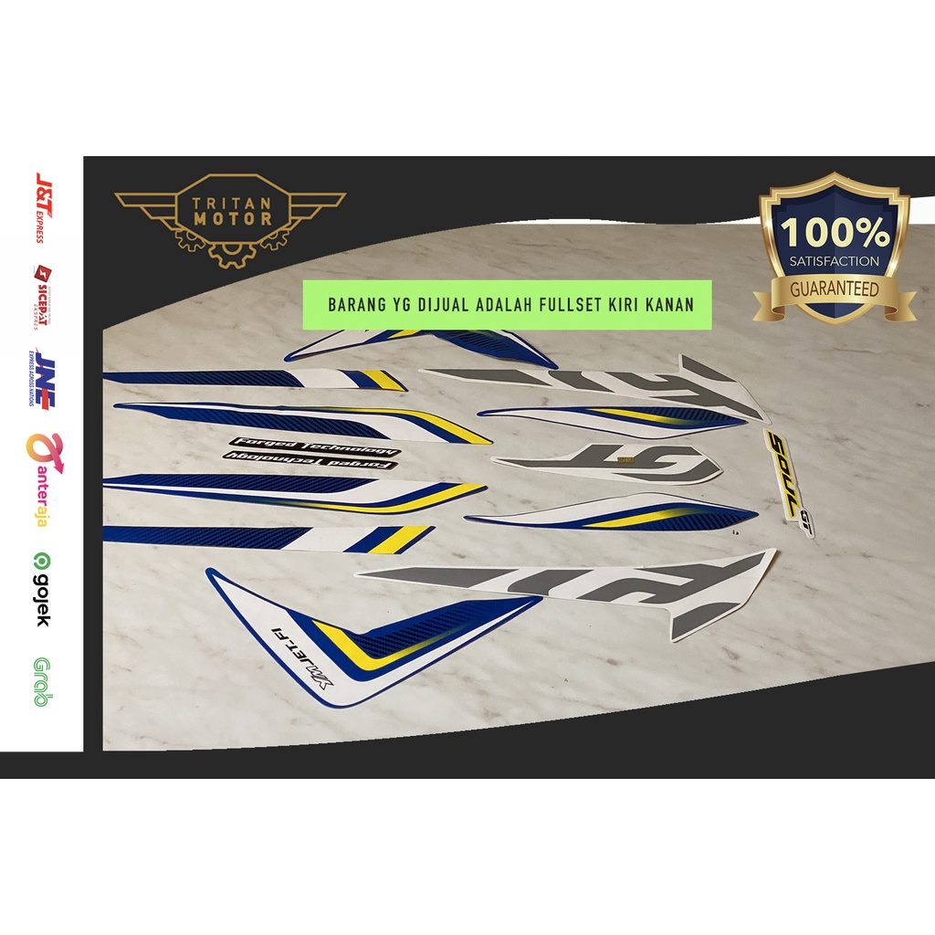 Sticker bodi list body striping motor MIO SOUL GT 2014