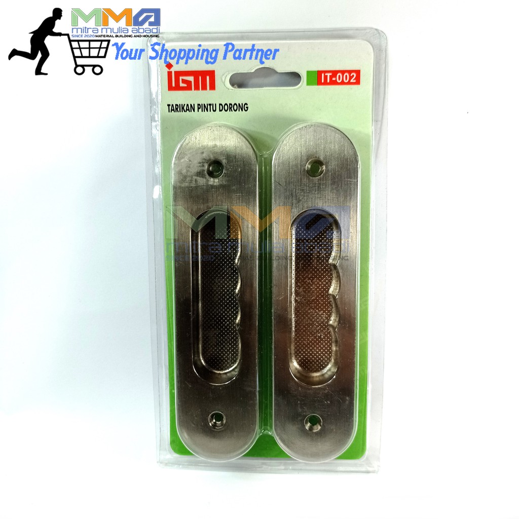 Tarikan Tanam Pintu Dorong l Handle Geser l Pintu Sliding IGM Harga Per Pcs