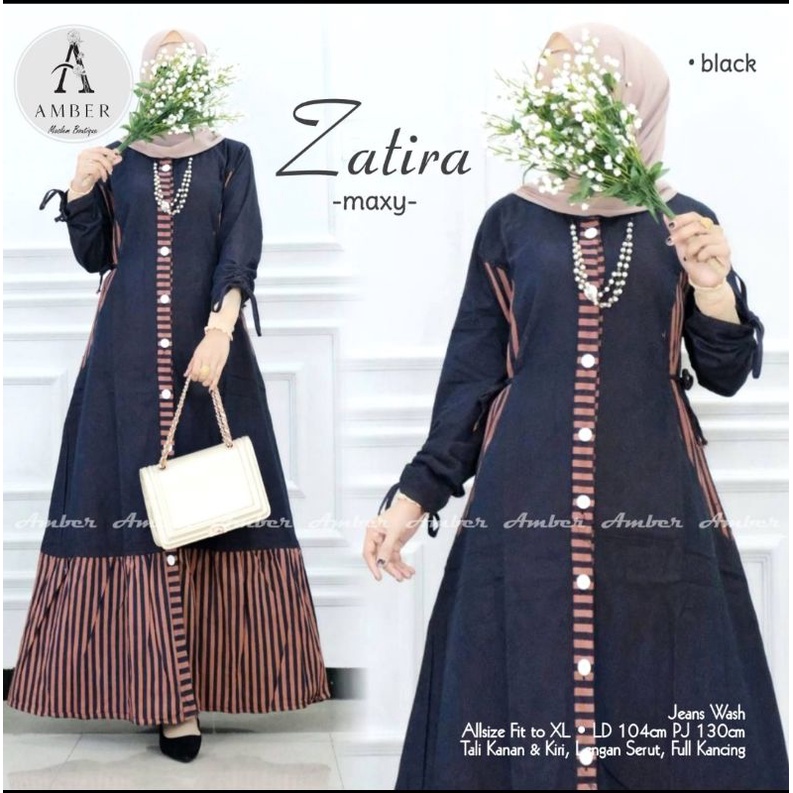 GAMIS JEANS TERBARU 2022 UNTUK WANITA MUSLIMAH DEWASA  BAJU MAXY  KEKINIAN  MODIS DAN TERPOPULER DEN