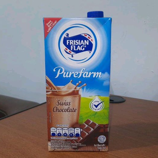 

Susu cair UHT Frisian Flag swiss chocolate 946ml / 1 liter