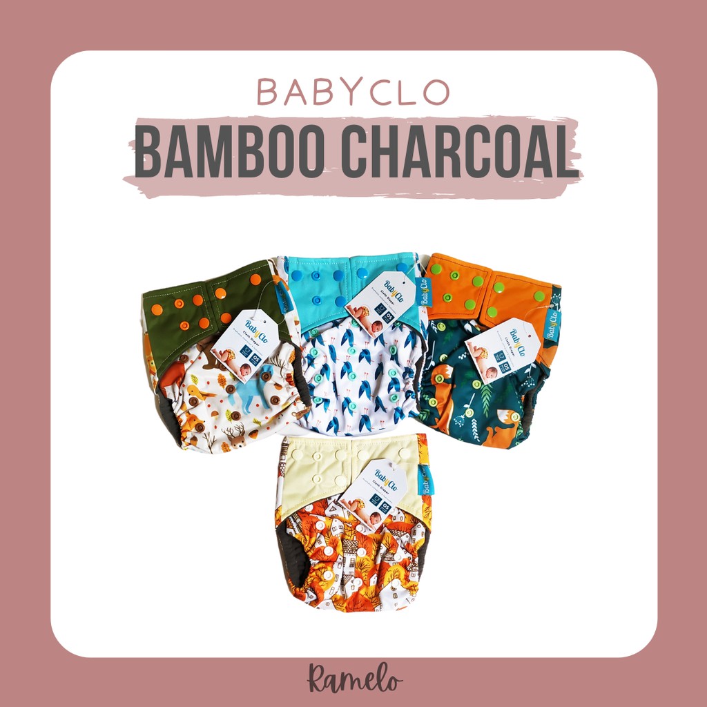 Clodi Babyclo Bamboo Charcoal Motif