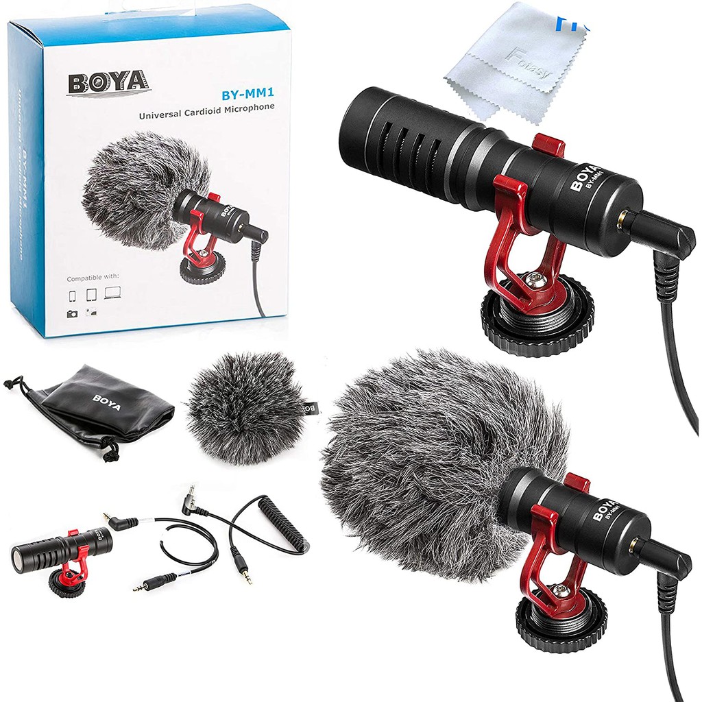 Mic BOYA BY-MM1 Cardiodid Microphone Shotgun for camera video smartphone BY MM1 Shootgun Vlog Mini