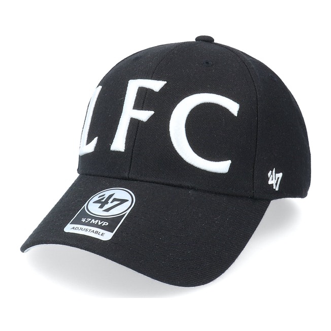 LFC ORIGINAL Adults 47 Script Black MVP Cap, Gift, Hat Topi Liverpool