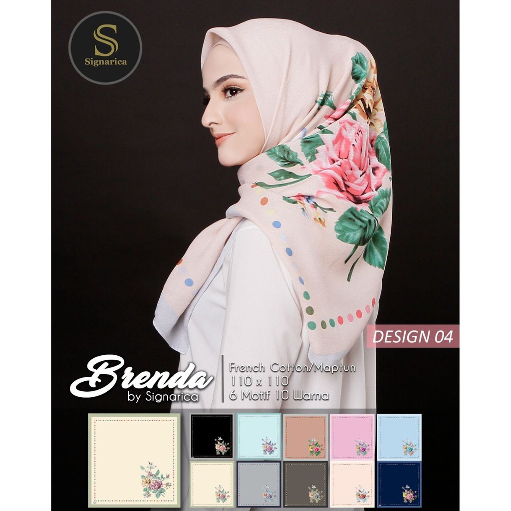JILBAB SEGI EMPAT BRENDA MOTIF BUNGA/JIBAB SEGI EMPAT MOTIF BUNGA