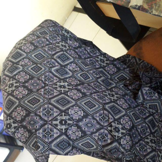 Mcw165 Kemeja Batik Songket Diamond Hitam Slimfit / Kemeja Batik Panjang Kemeja Batik Pria Terlaris