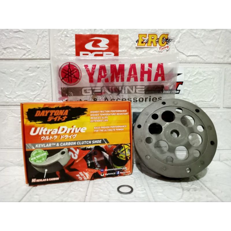 PAKET UPGRADE CVT MIO/ SOUL GT/ FINO ORIGINAL YAMAHA MANGKOK + KAMPAS GANDA