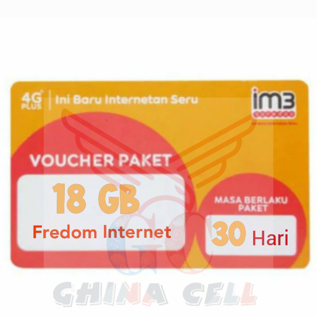 Voucher Indosat Freedom Internet 18Gb
